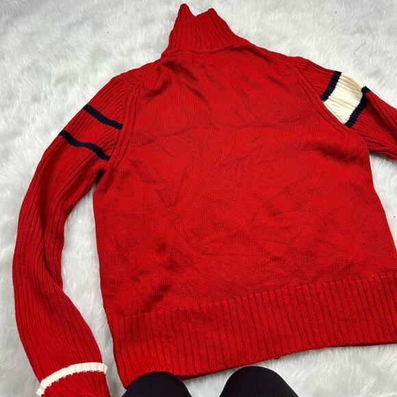 Vintage Tommy Hilfiger knit zip up sweater size XL - Picture 6 of 7